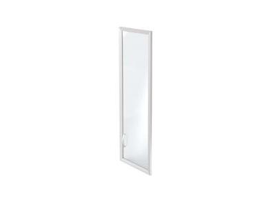 Дверь матовое стекло в алюминиевой рамке  К-979/980
